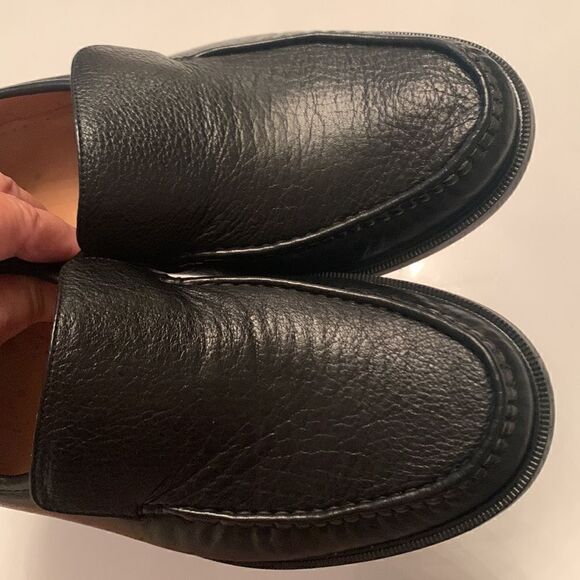 Steeple Gate Made in Brazil Men’s Leather Black Slip On Loafer Size 9 - Picture 8 of 15